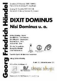 Plakat-Dixit Dominus